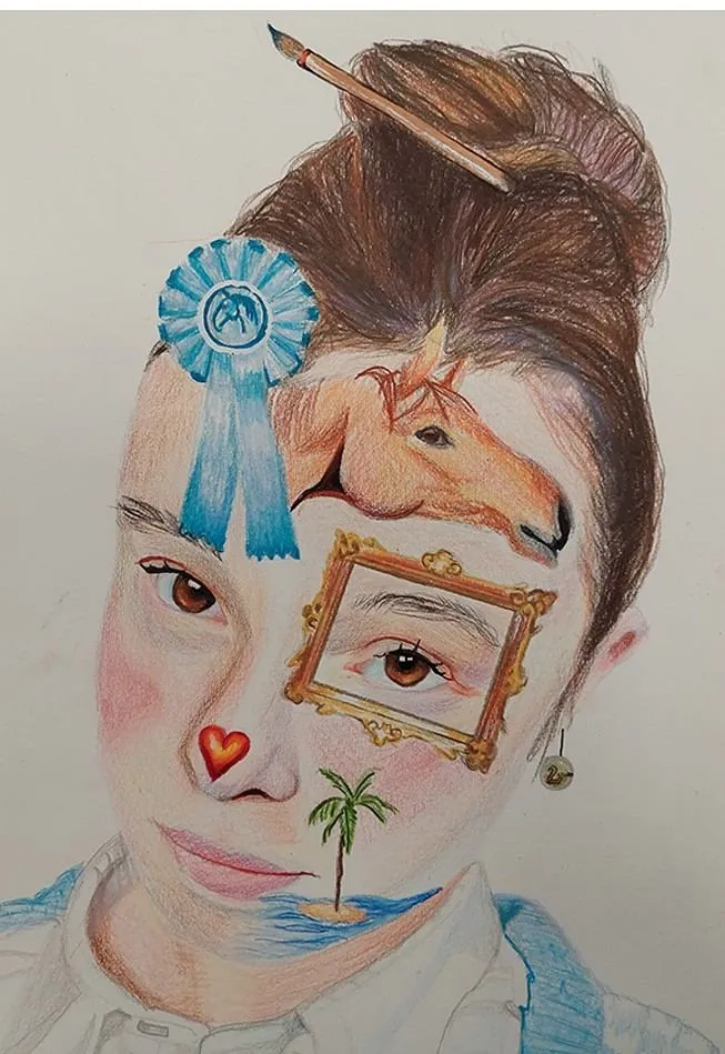 Portret van kunstenares Tessa Renders